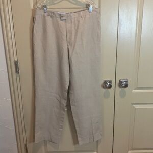Cortefiel Mens Linen Trousers 24x30